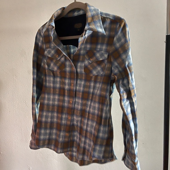 Pendleton: WOMEN'S PLAID DOUBLEBRUSHED FLANNEL SHIRT - Picture 2 of 6